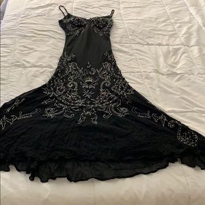 Sue Wong black beaded gown